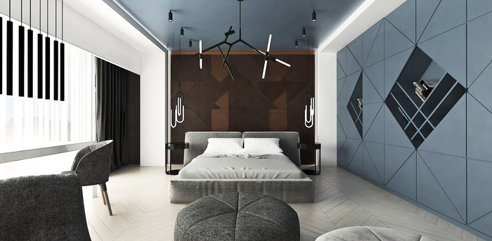 nowoczesne wnętrza sypialnia
